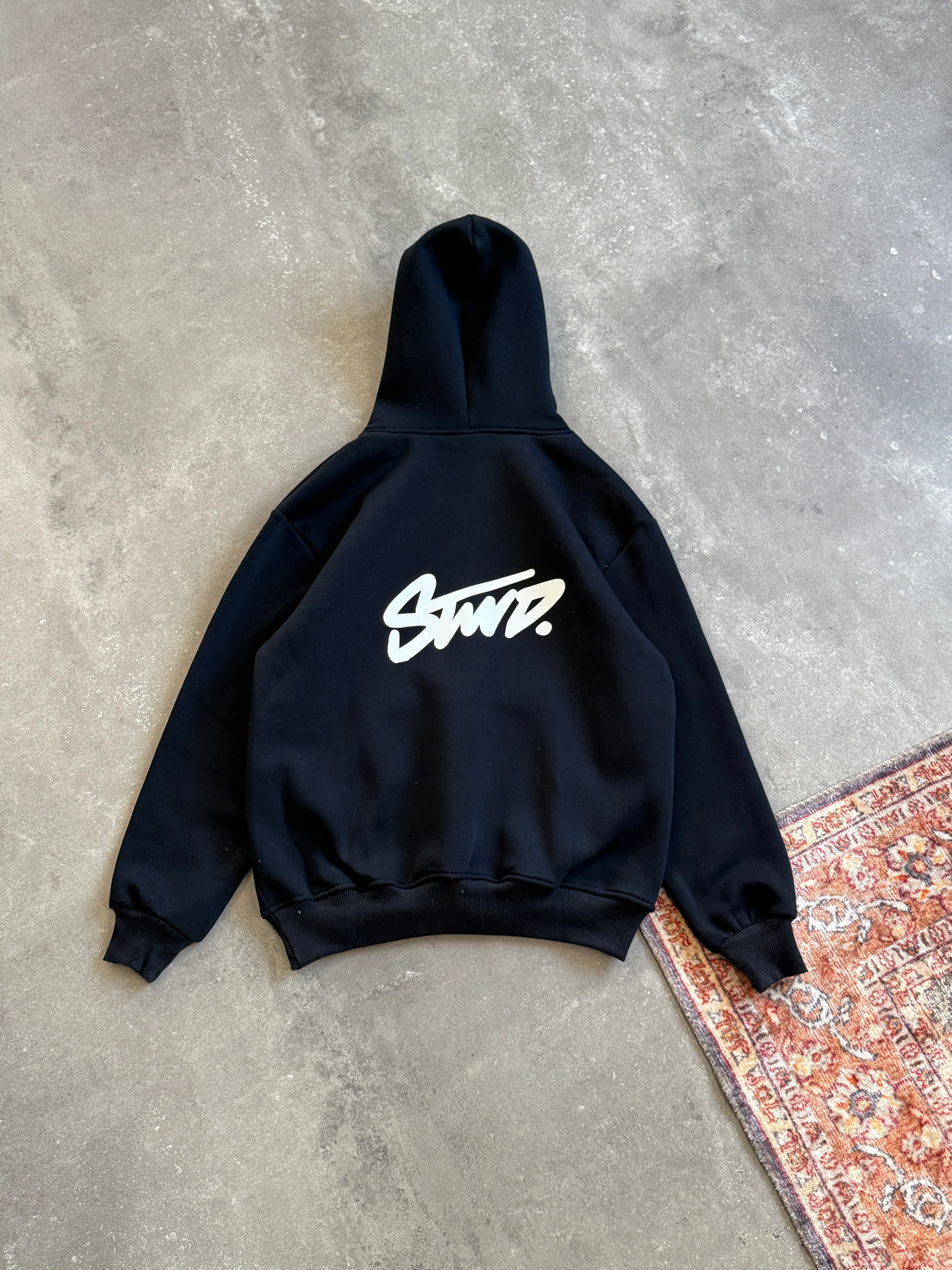 PB STWD Back Print Oversized Hoodie l PB-1004 - Lacivert