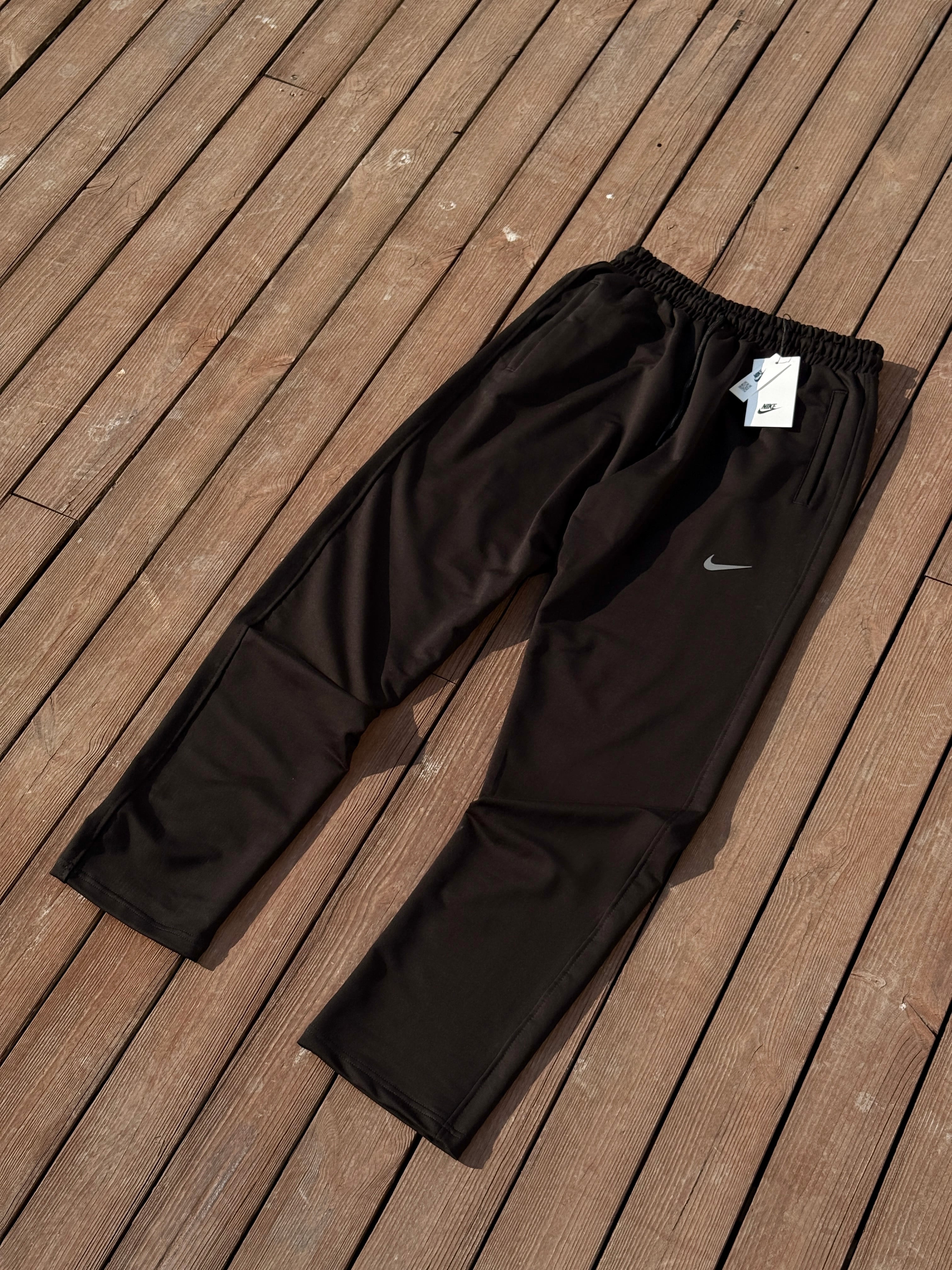 Nike Swoosh Loose  Fit Düz Paça Eşofman    | N-1093 - SİYAH