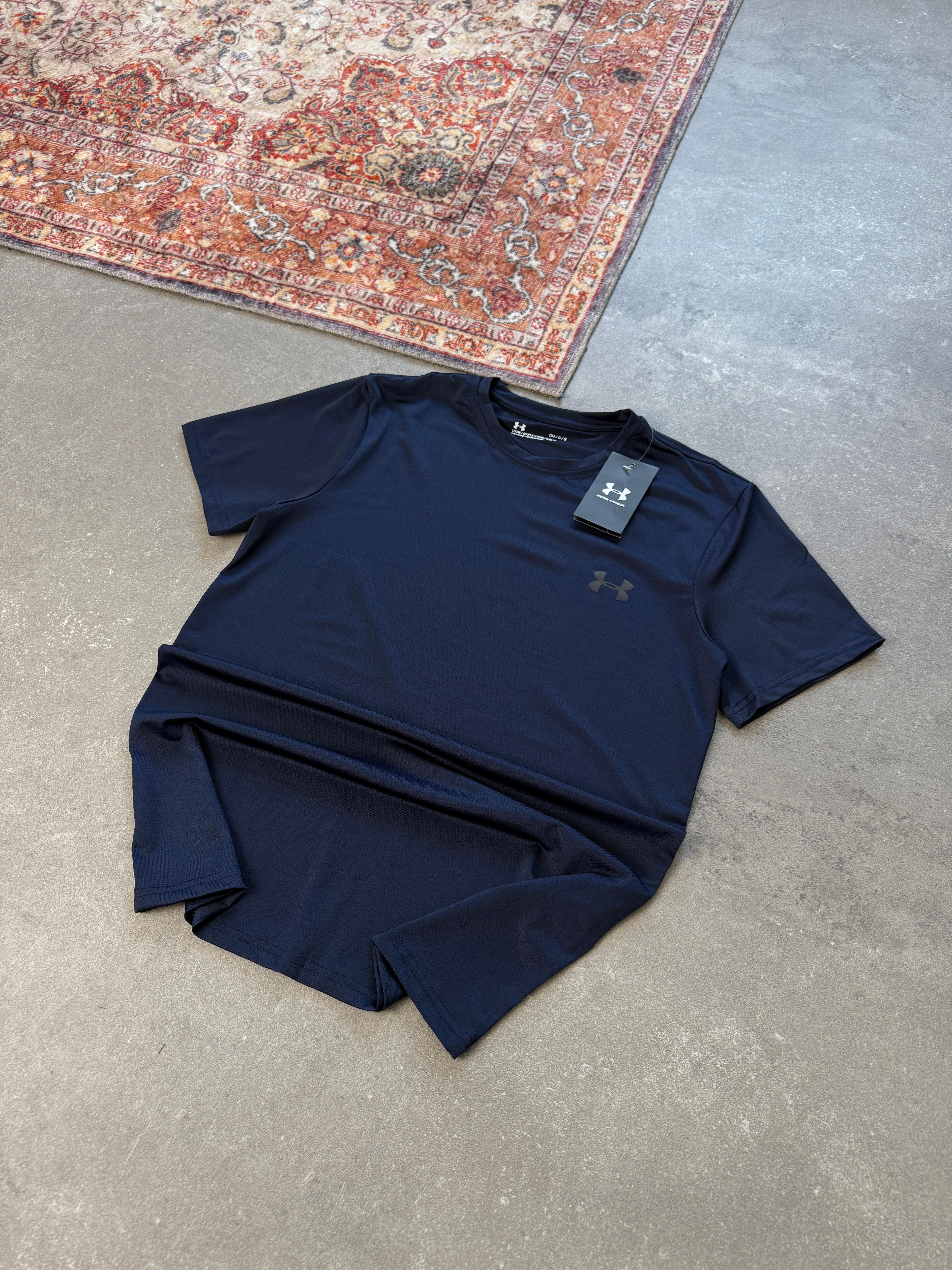 U.A. Mini Logo Clima Kumaş T-Shirt |  UA-1014 - Lacivert