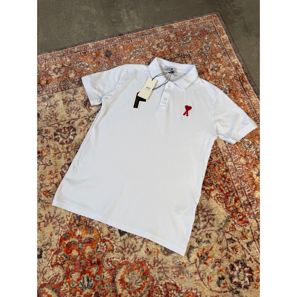 A** Paris Polo Yaka T-Shirt | Beyaz  A-1001