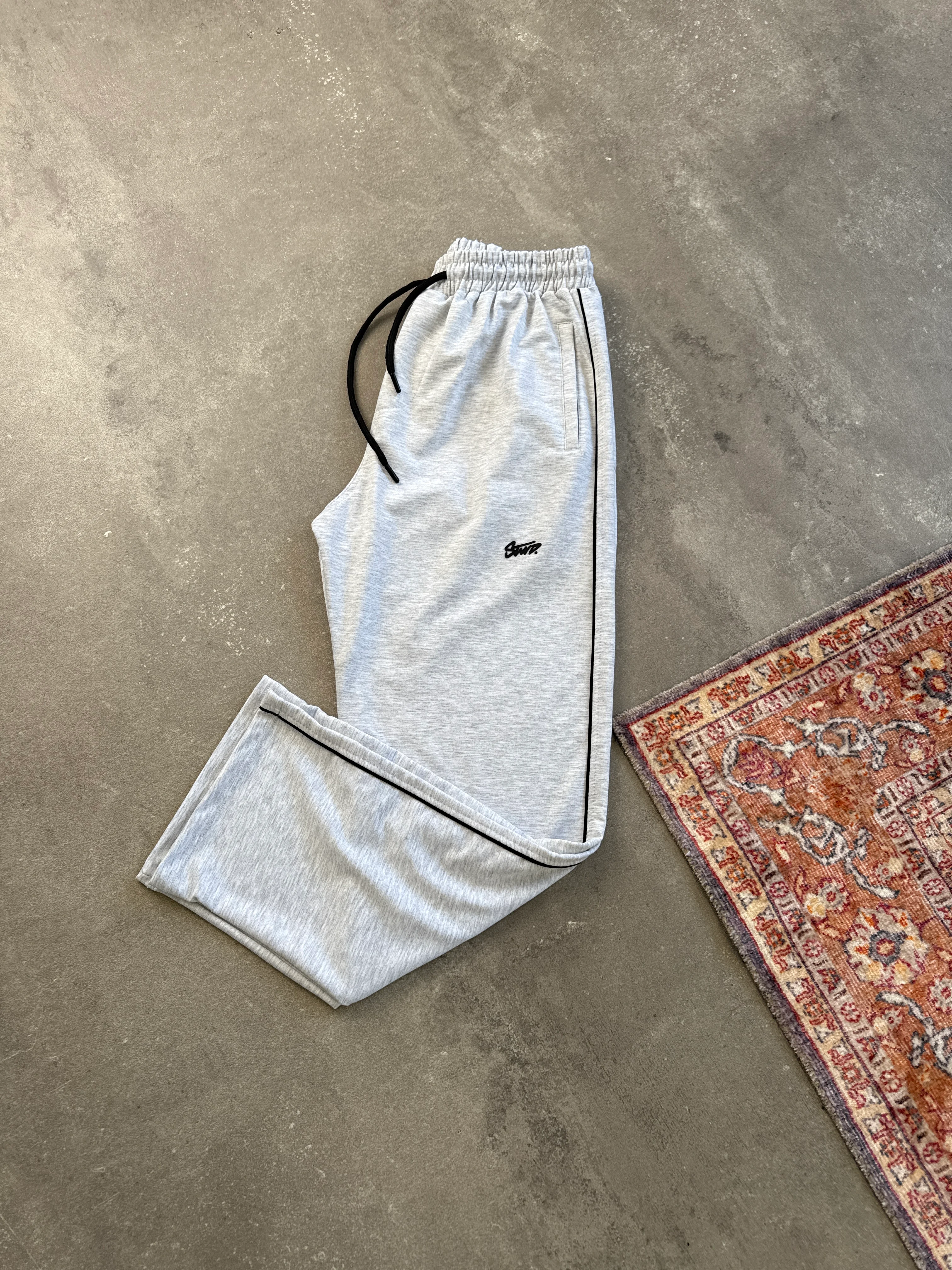 PB STWD Baggy Fit Çizgili Eşofman  |  PB-1002 - Gri