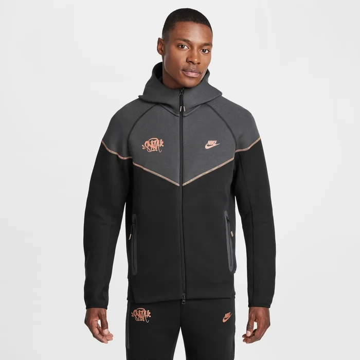 Nike  Tech Fleece Full Zip Hoodie l N-1109 - Syna-Siyah