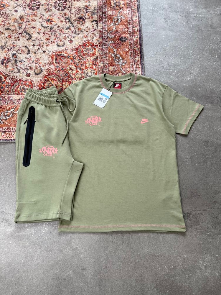 Nike Syna Tech Fleece Takım Yazlık Premium l  N-1024 - YEŞİL