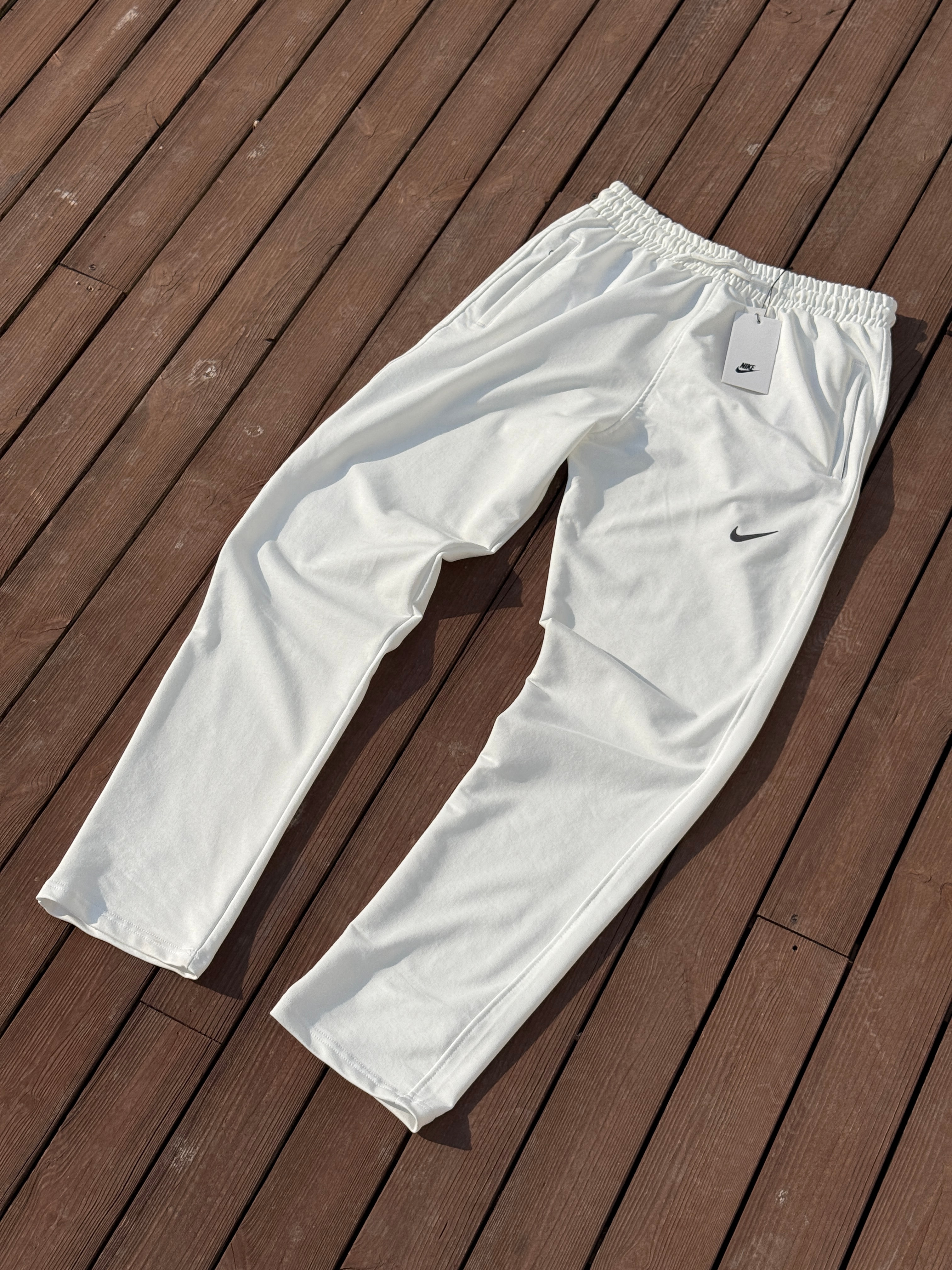 Nike Swoosh Loose  Fit Düz Paça Eşofman    | N-1093 - Beyaz