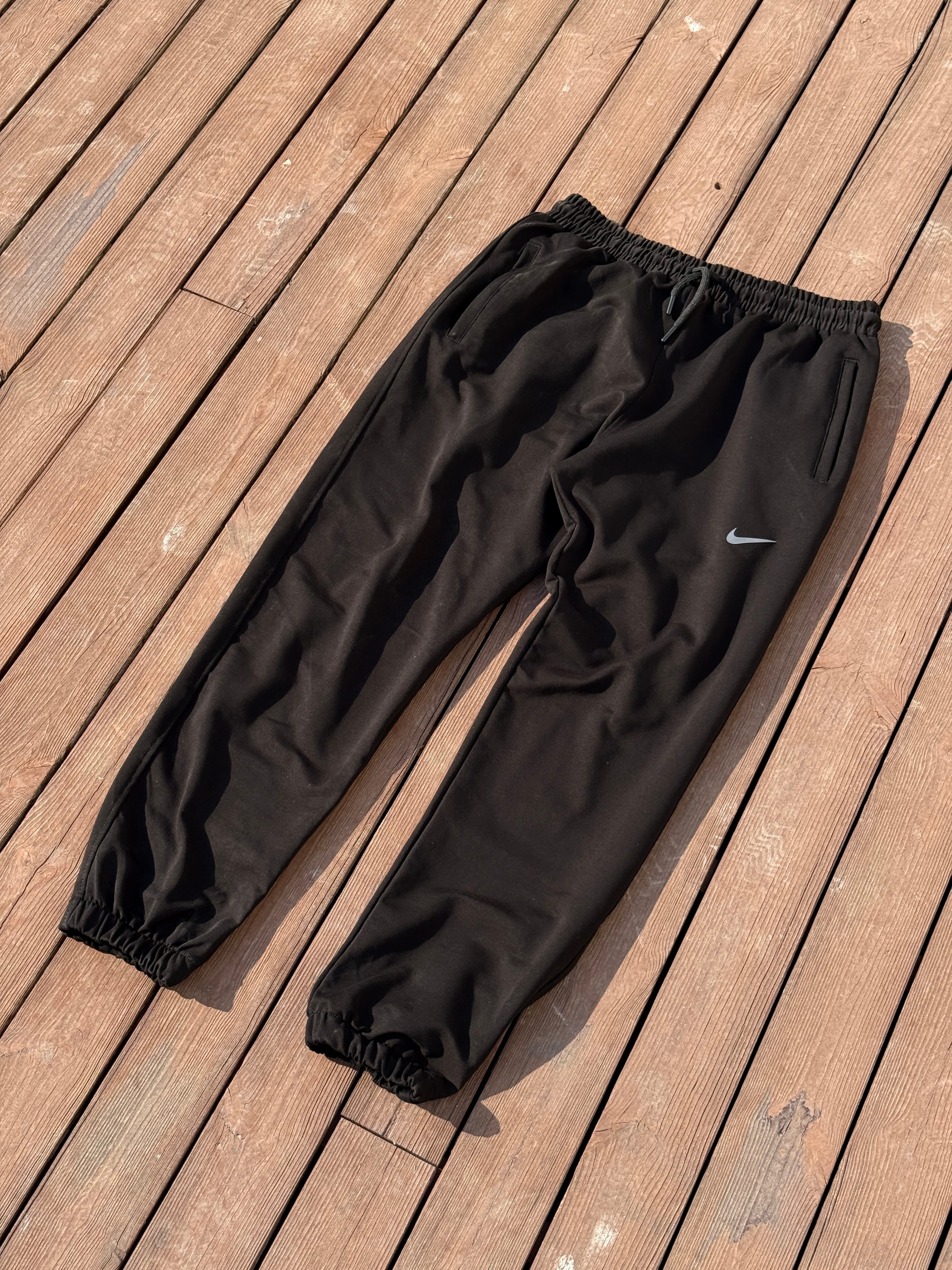 Nike Swoosh Loose  Lastik Paça Eşofman    | N-1094 - SİYAH