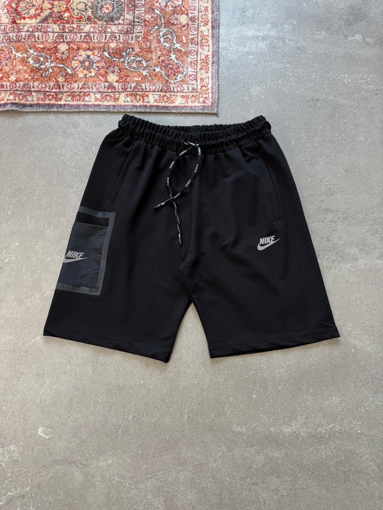Nike Cep Detay  l Şort  N-1065 - SİYAH
