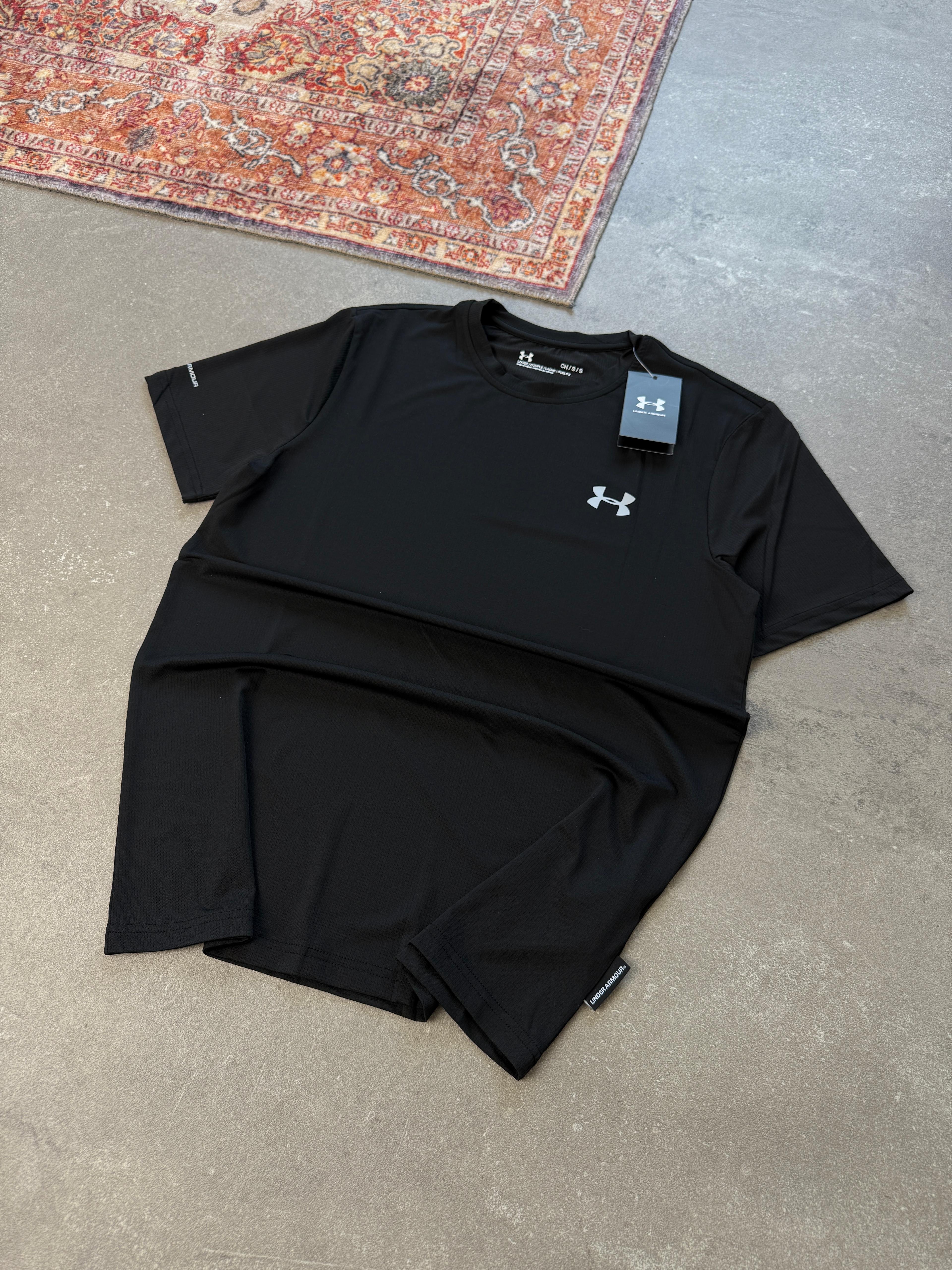U.A. Mini Logo Clima Kumaş T-Shirt |  UA-1014 - SİYAH