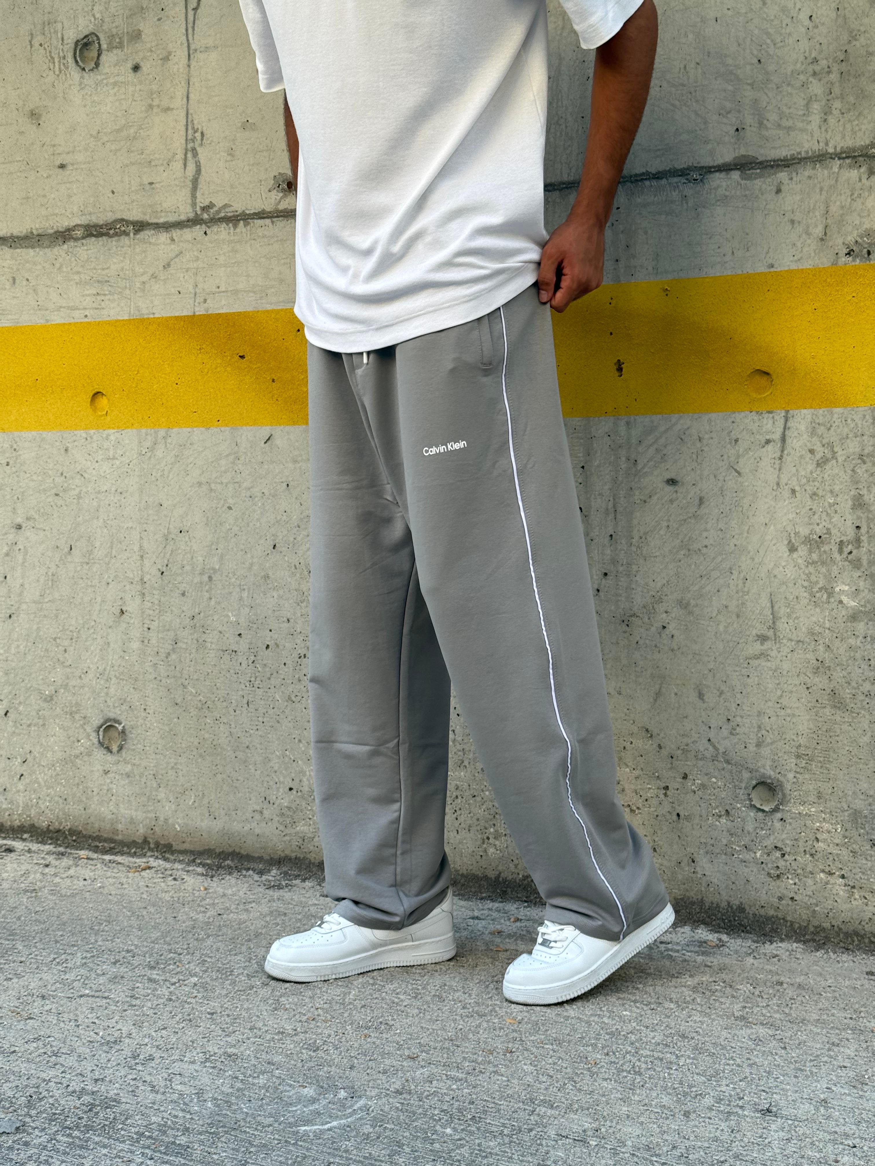 Clvn  Loose  Fit Düz Paça Eşofman    | C-1002 - Açık Füme