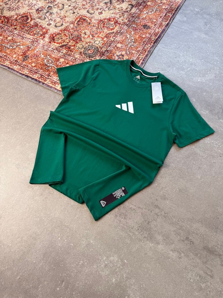 Adi*** Chest Logo Premium  T-Shirt | AD-1009 - YEŞİL