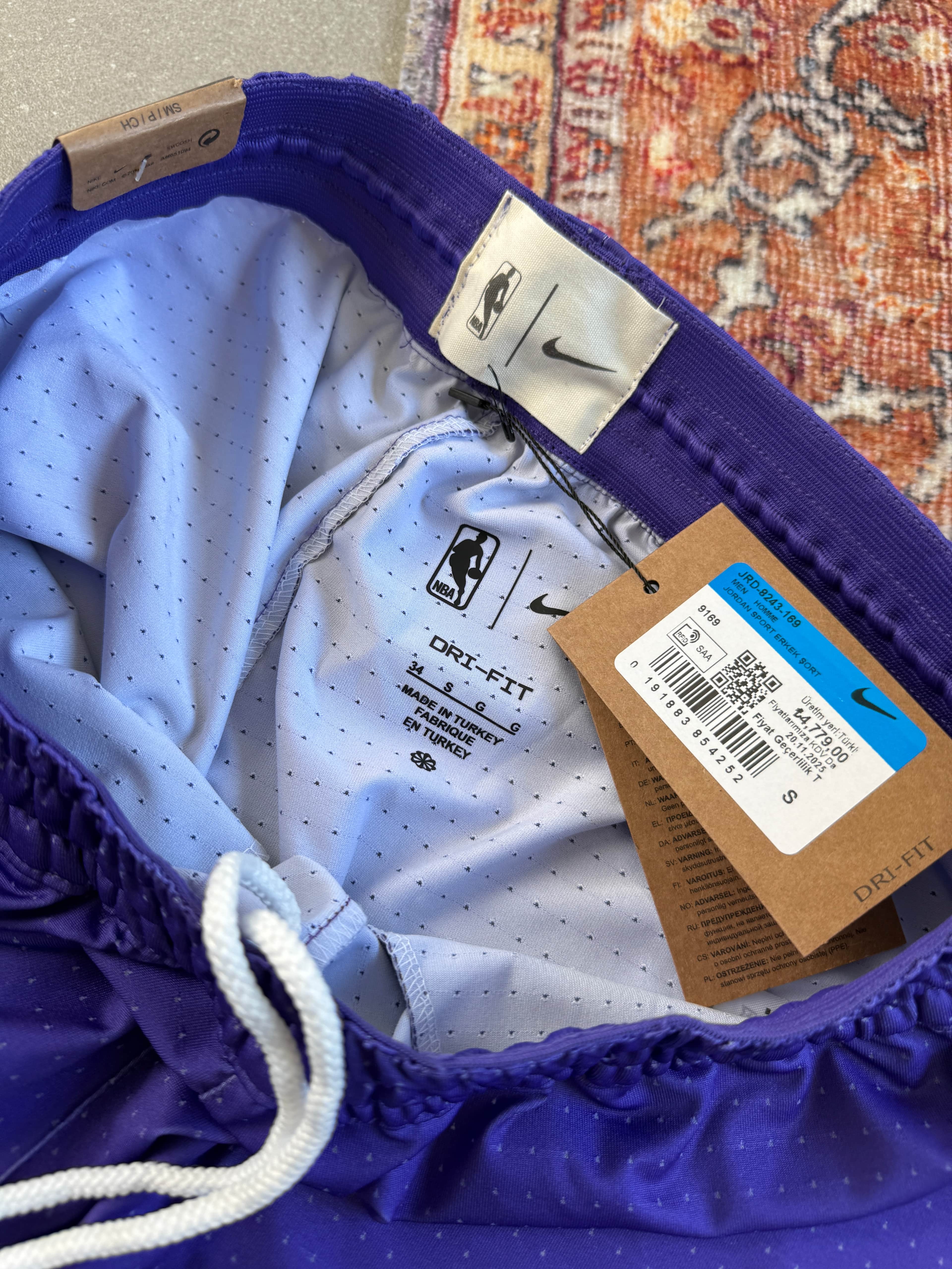 Nike Nba Lakers Dri-fit Premium  l Şort  N-1097