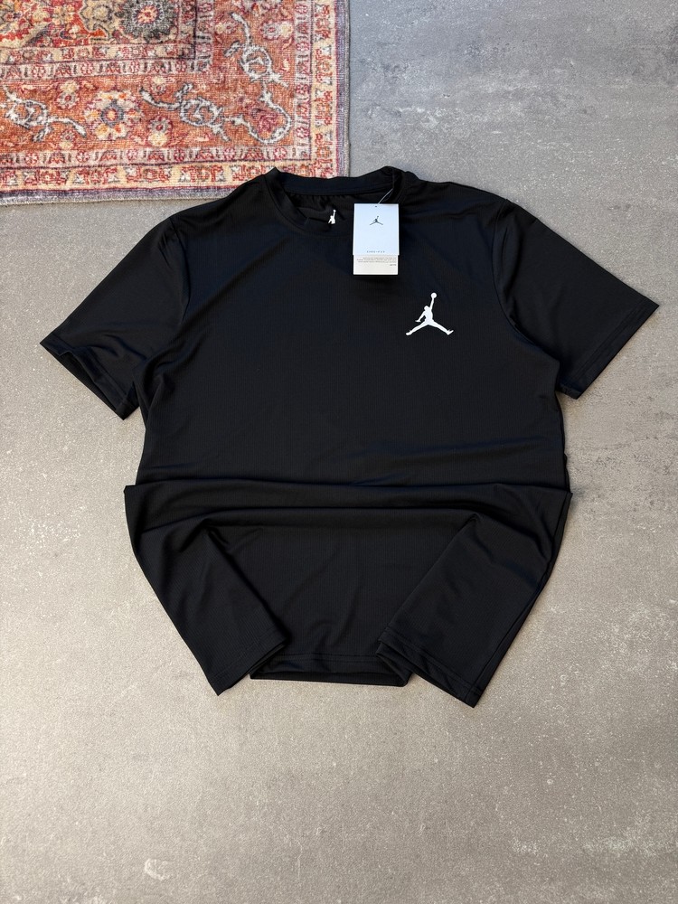 Nike Air Jord** Clima Kumaş T-Shirt |  JR-1012 - SİYAH