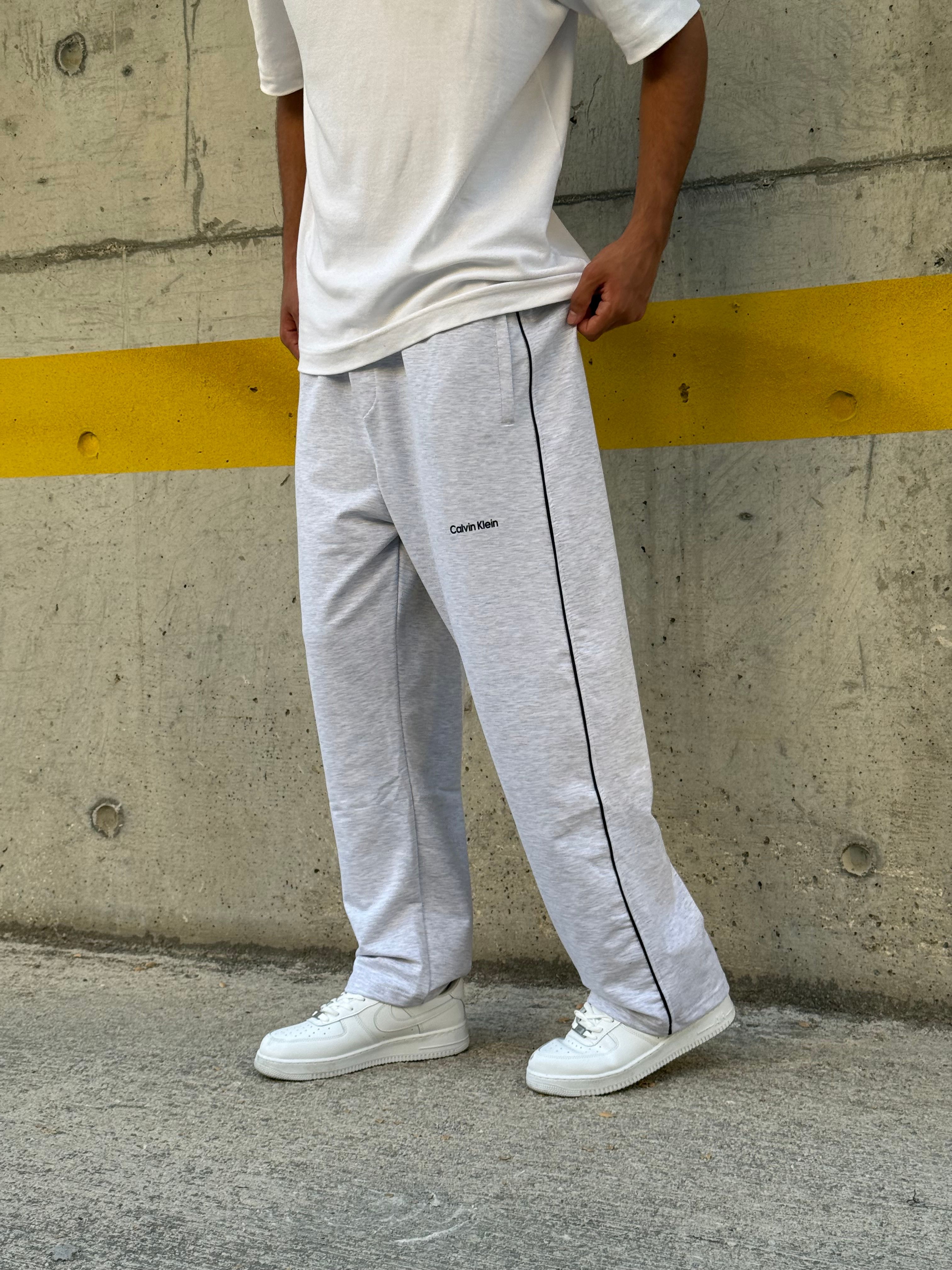 Clvn  Loose  Fit Düz Paça Eşofman    | C-1002 - Gri