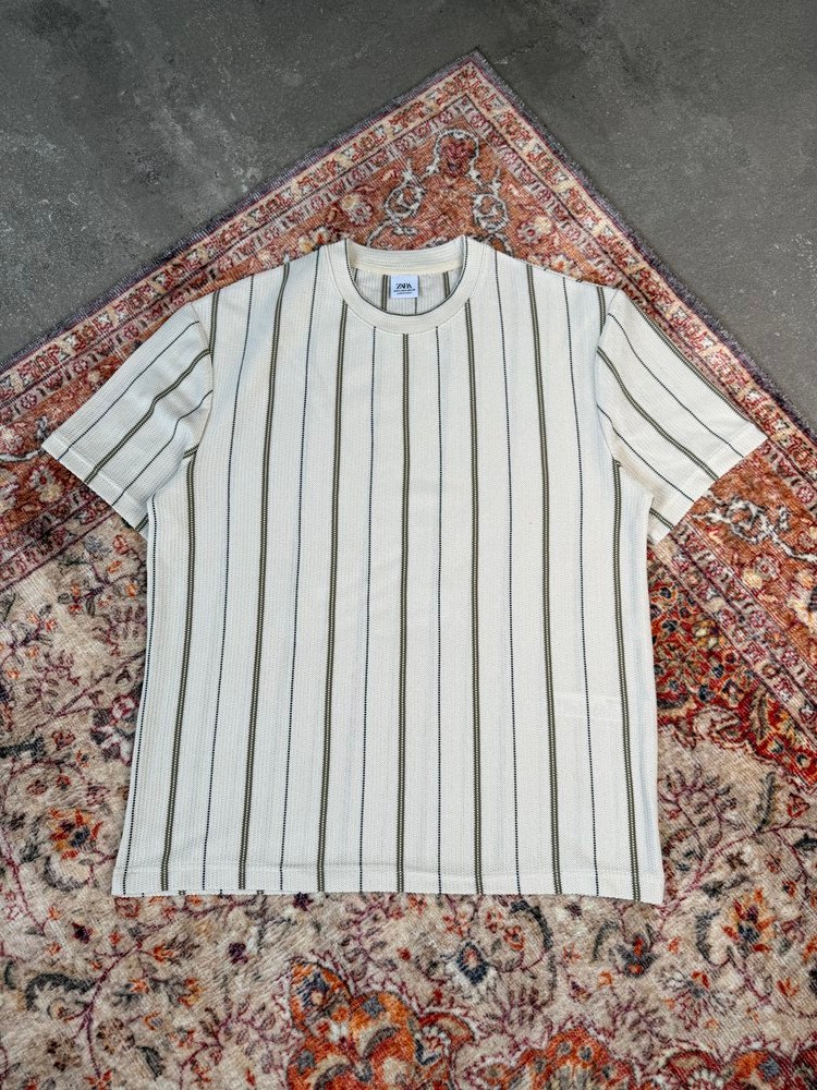 Z*RA Triko Dokuma Premium Oversize T-Shirt l ZR-1017 - Krem