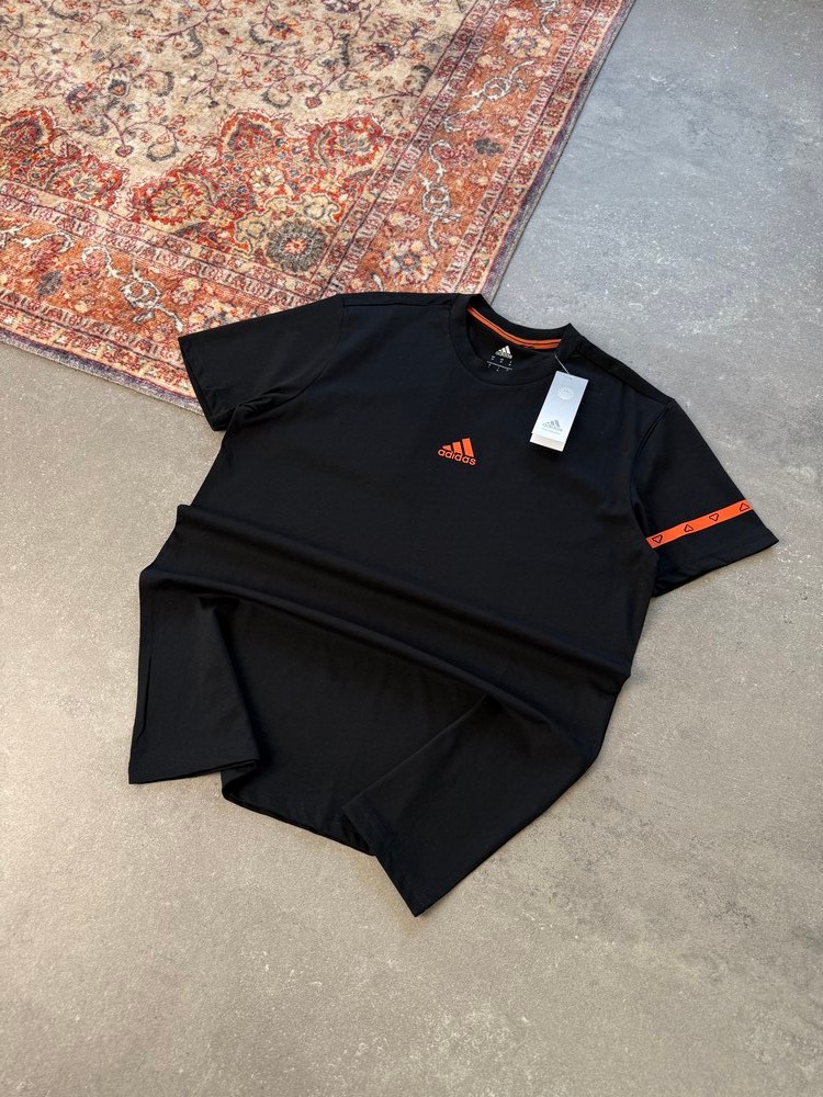 Adidas Back Print Premium  T-Shirt | AD-1010 - SİYAH