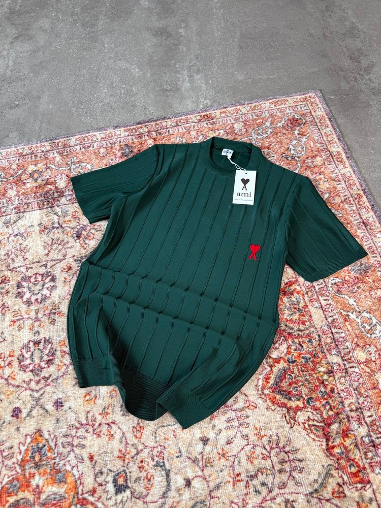 A** Paris Triko Premium T-Shirt |  A-1003 - YEŞİL