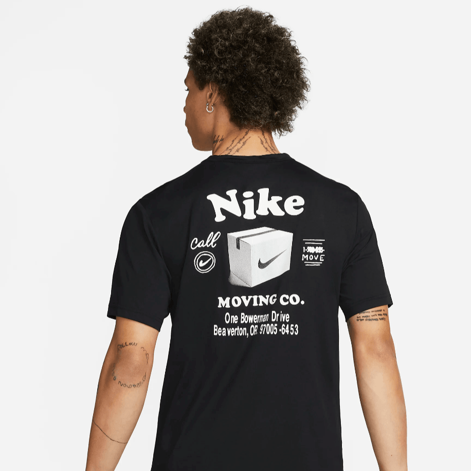 Nike Moving Back Print  T-Shirt | N-1012