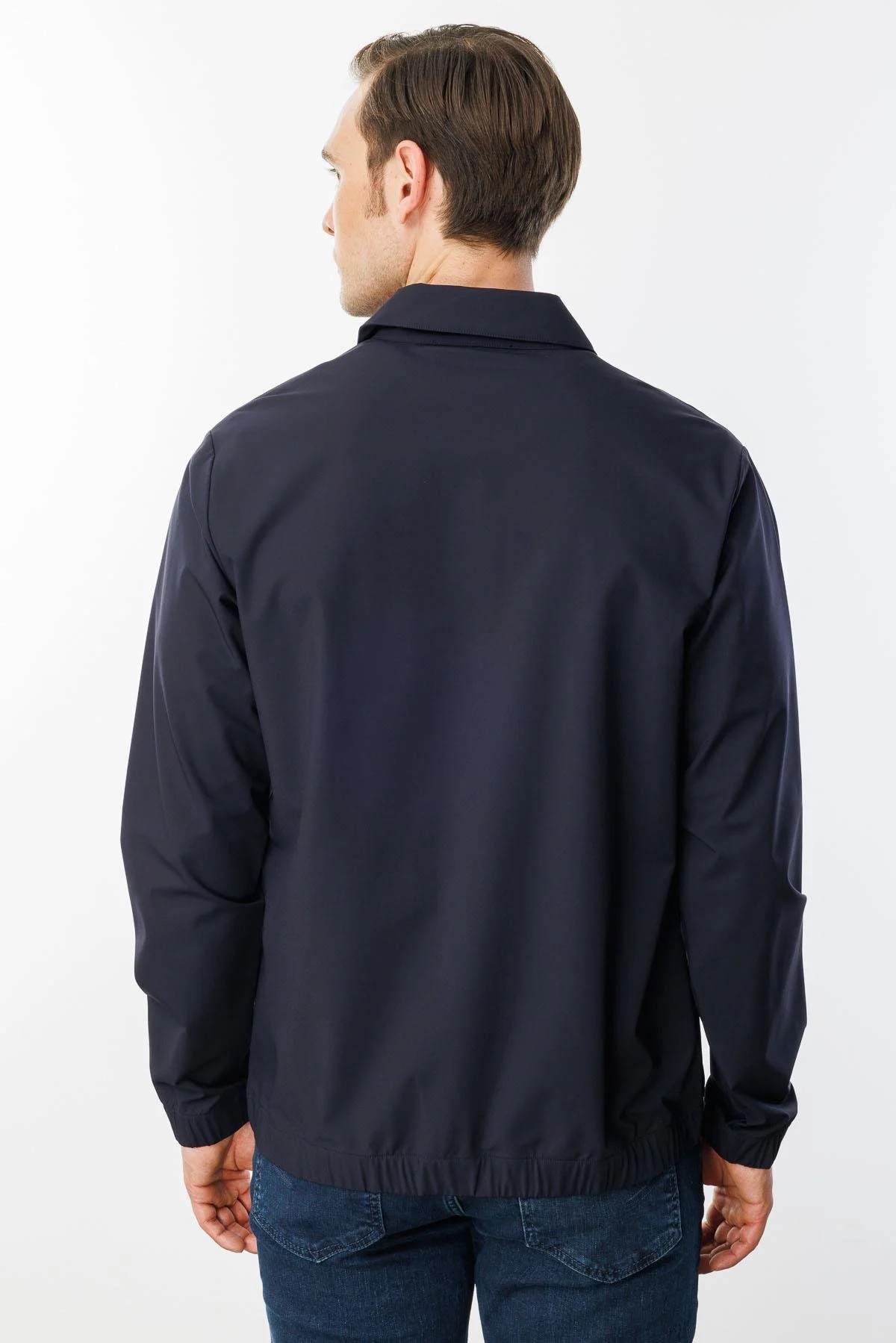 Erkek Polo Yaka Göğsü Cepli Mont 25440