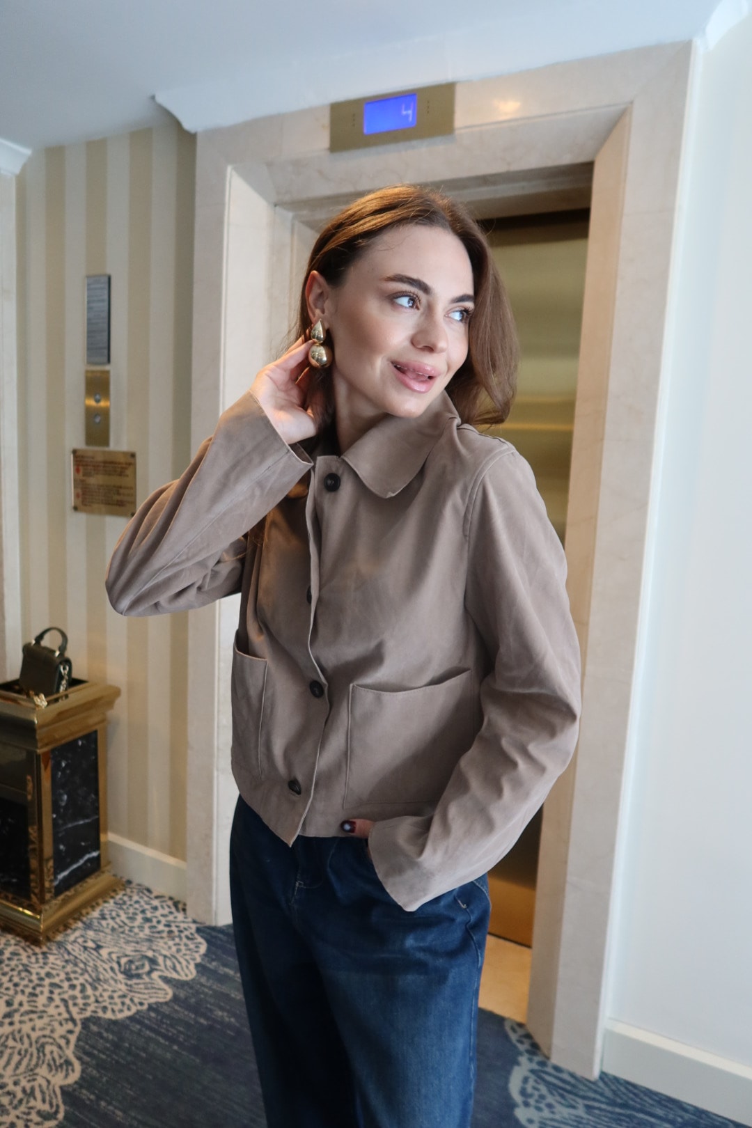 Elisiana Vizon Süvet Ceket