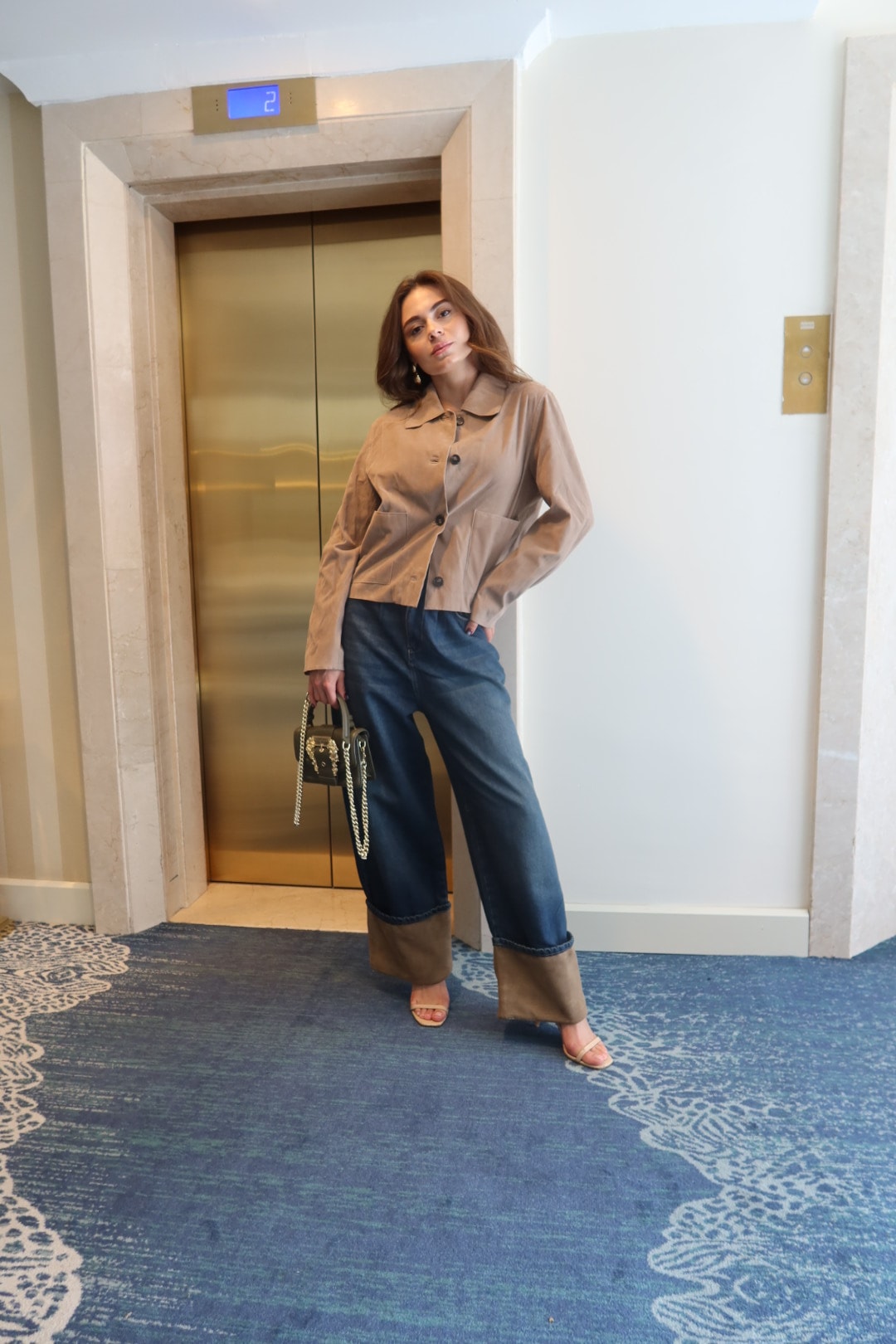 Süper Baggy Double Paça Detaylı  Kot