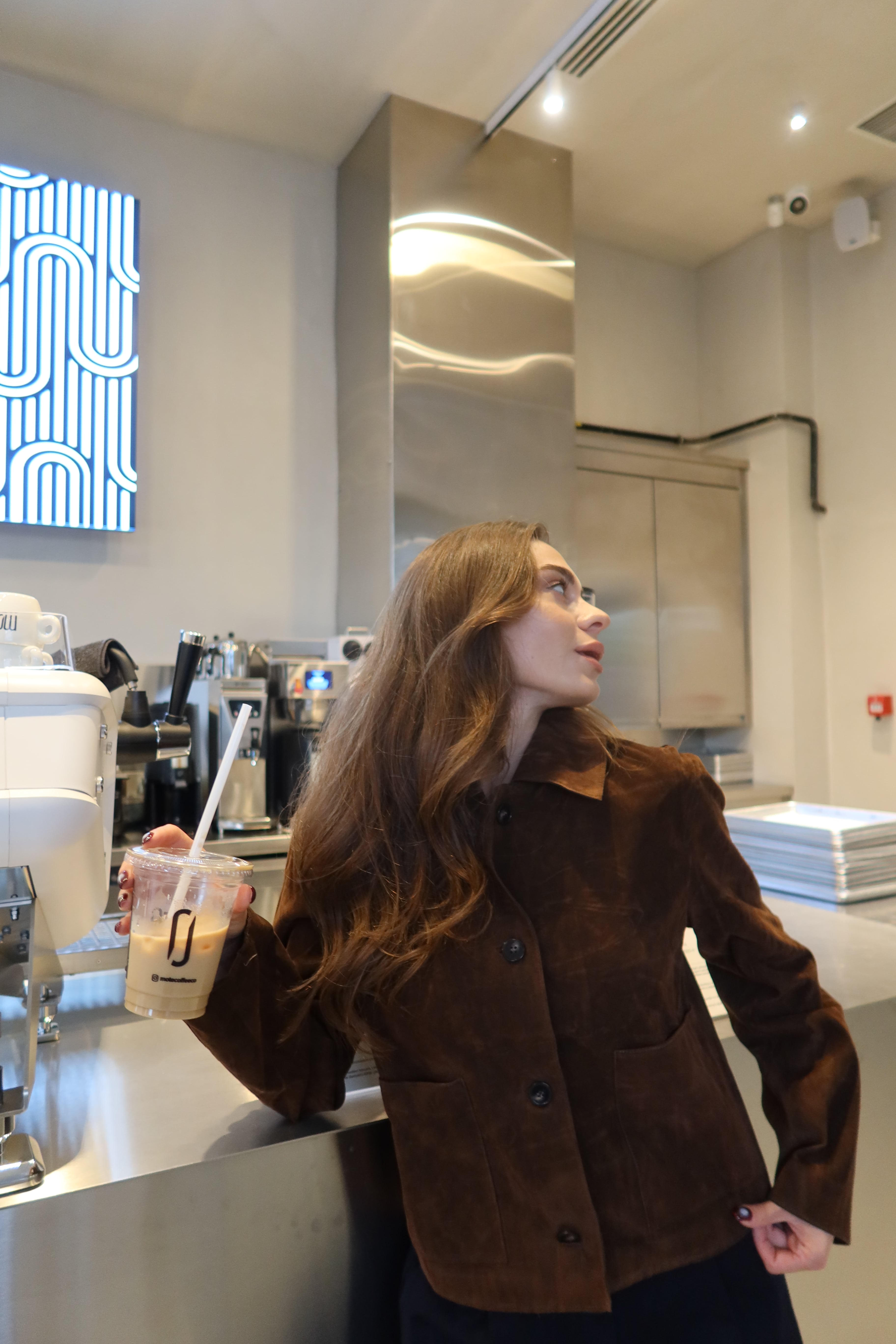 Elisiana Brown Süvet Ceket