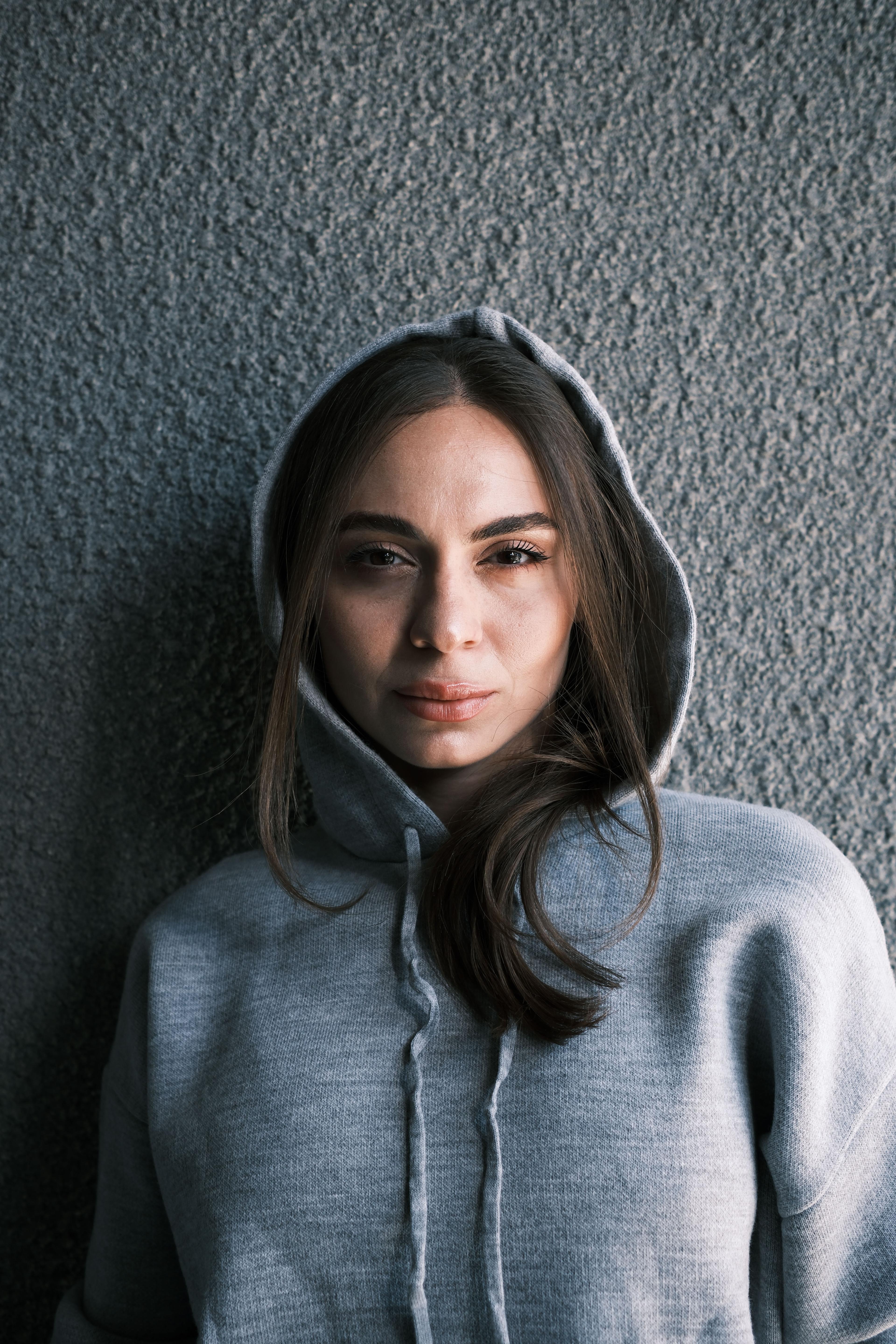 İkili Etek Sweatshirt Kapüşon Detaylı Takım
