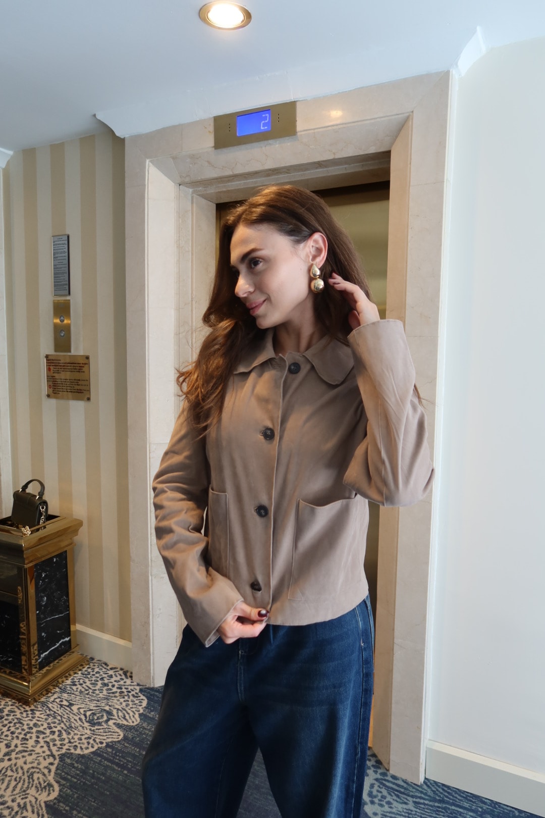 Elisiana Vizon Süvet Ceket