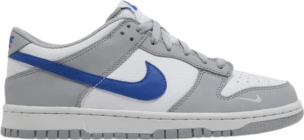 Nike Dunk Low Mini Swoosh Wolf Grey Game Royal (GS)