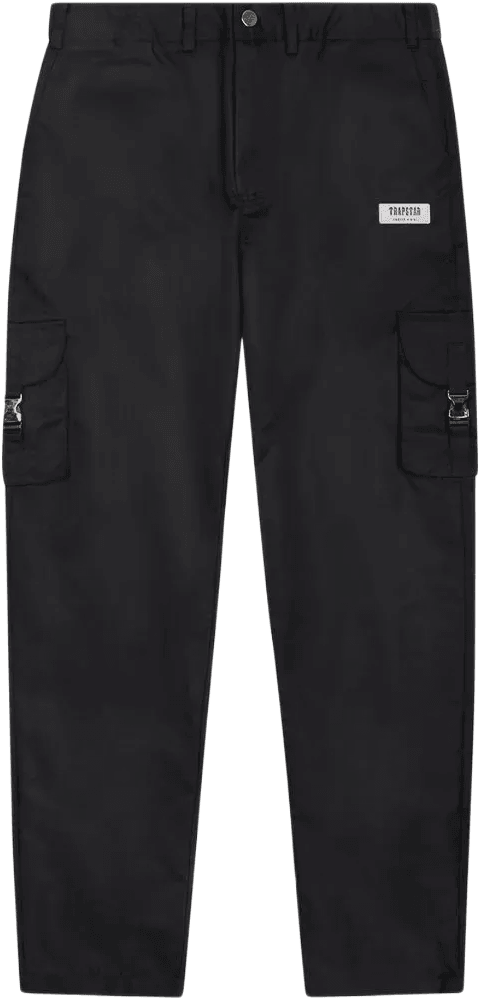 Nylon Cargo Pants – Black