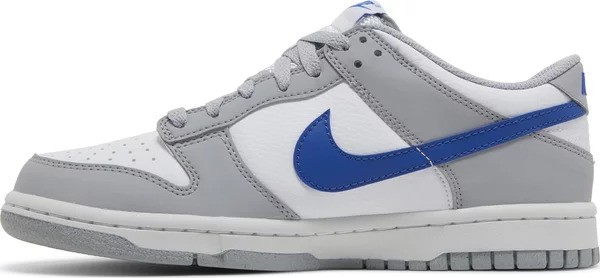 Nike Dunk Low Mini Swoosh Wolf Grey Game Royal (GS)