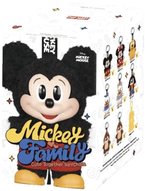Pop Mart Disney Mickey Family Together Series Plush Keychain Single Blind Box