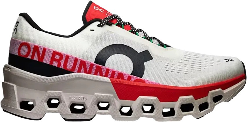 On Running Cloudmonster 2 Ivory Silver Red (Women's)