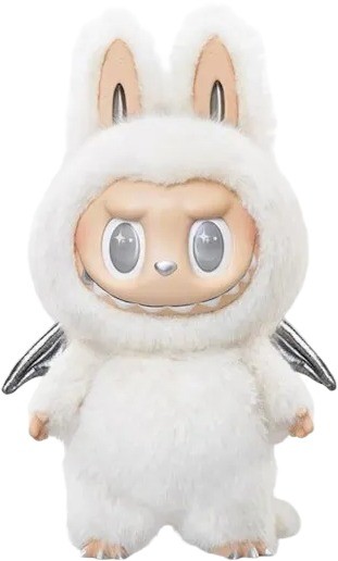 Pop Mart The Monsters Labubu Zimomo Angel in Clouds Figure + Tote Bag