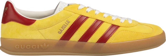 Adidas x Gucci Gazelle 'Yellow Velvet'