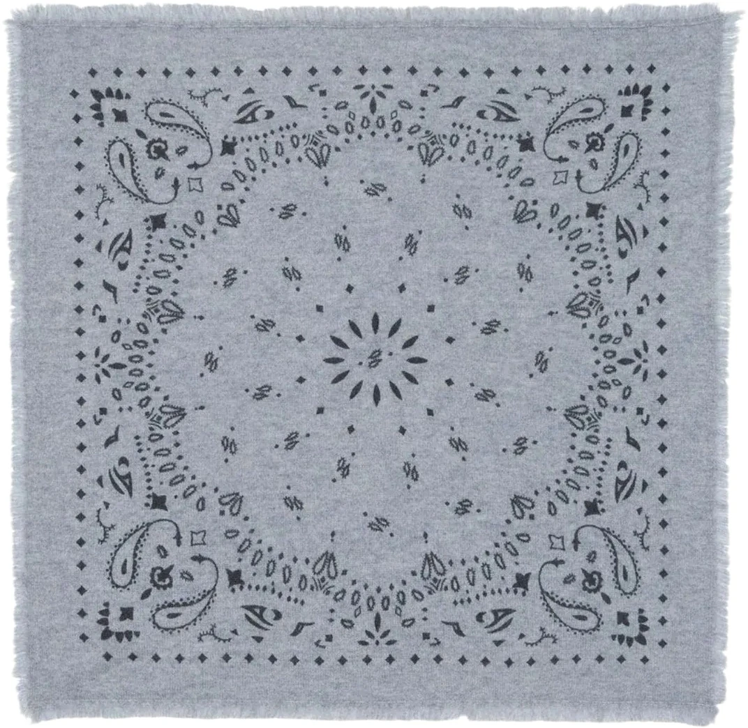 Kujten Cashmere Bandana Hachiko Marl Gray