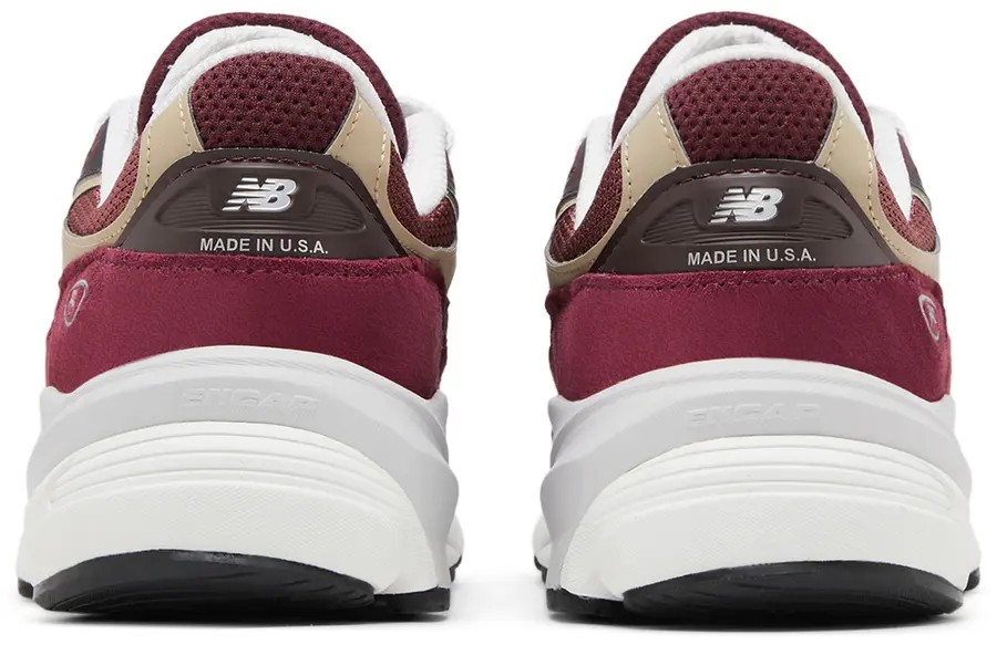 New Balance 990v6 MiUSA Teddy Santis Burgundy Tan