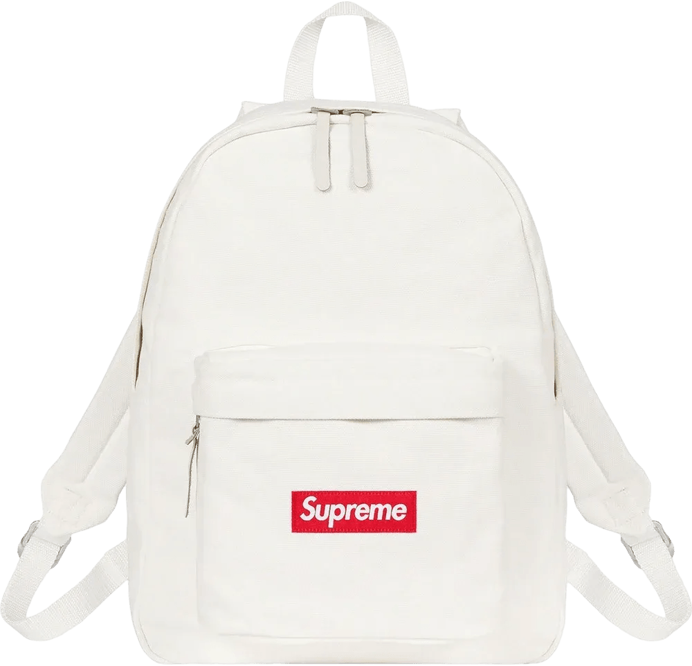 Supreme Canvas Backpack White