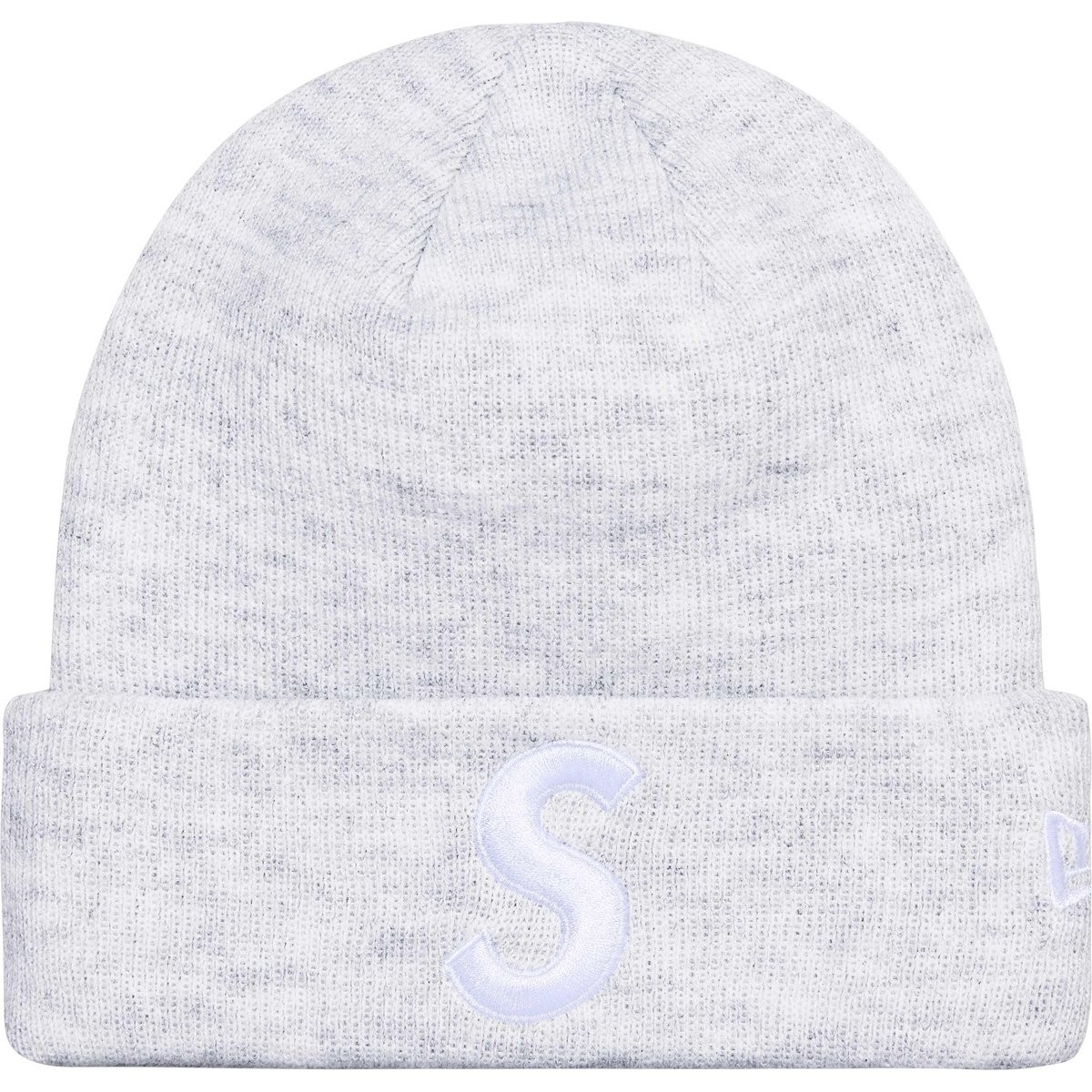 Supreme New Era S Logo Beanie Grey