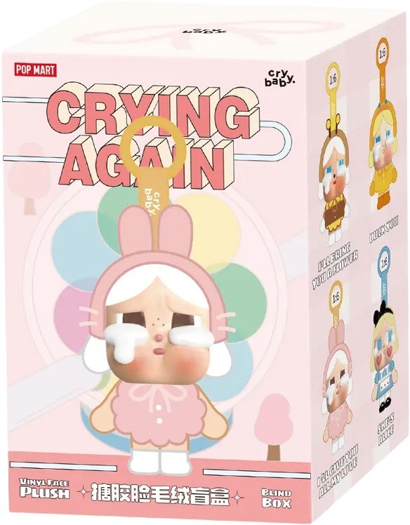 Pop Mart CryBaby Crying Again Series Vinyl Face Plush Single Blind Box