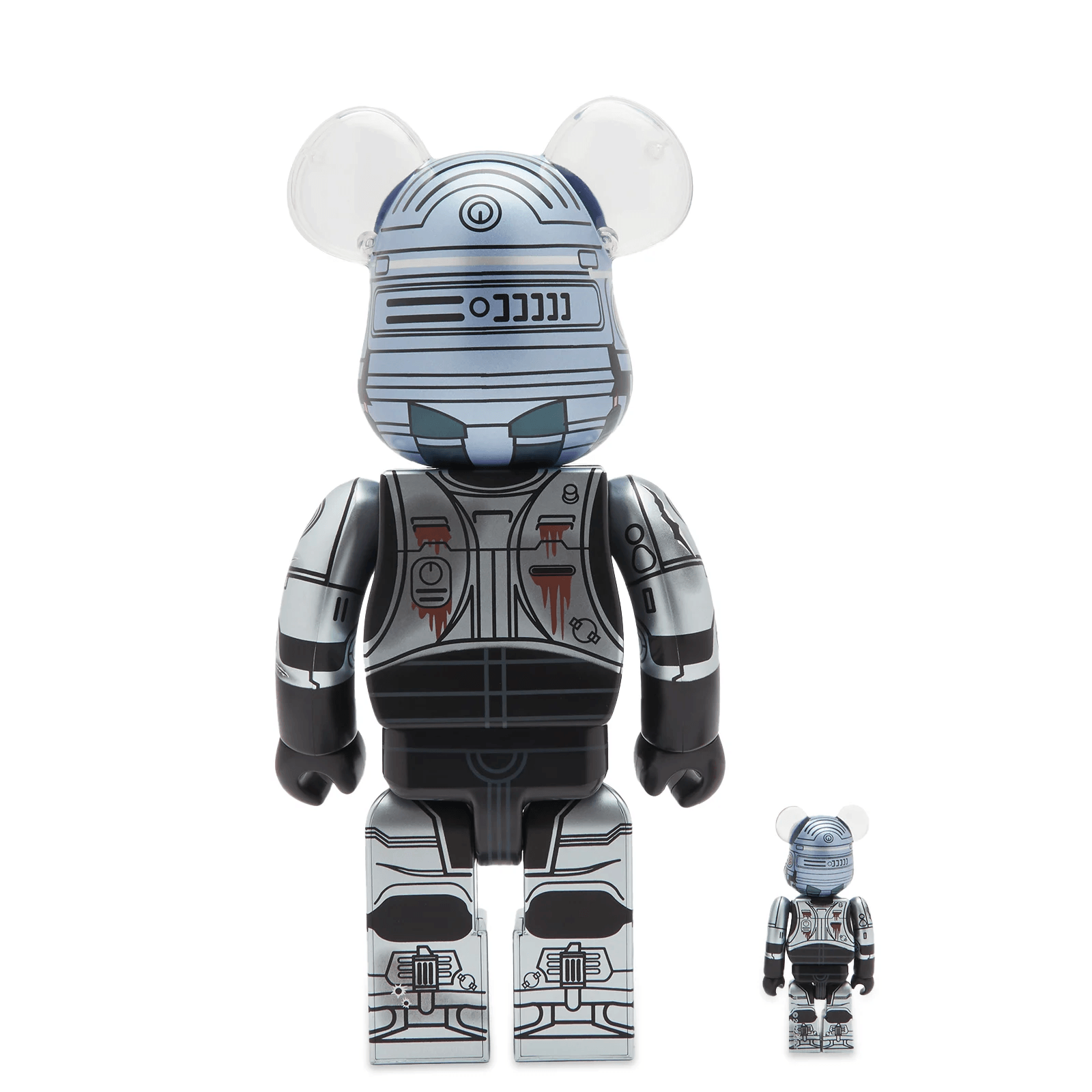 Bearbrick RoboCop 2 Murphy Head Ver. 100% & 400% Set