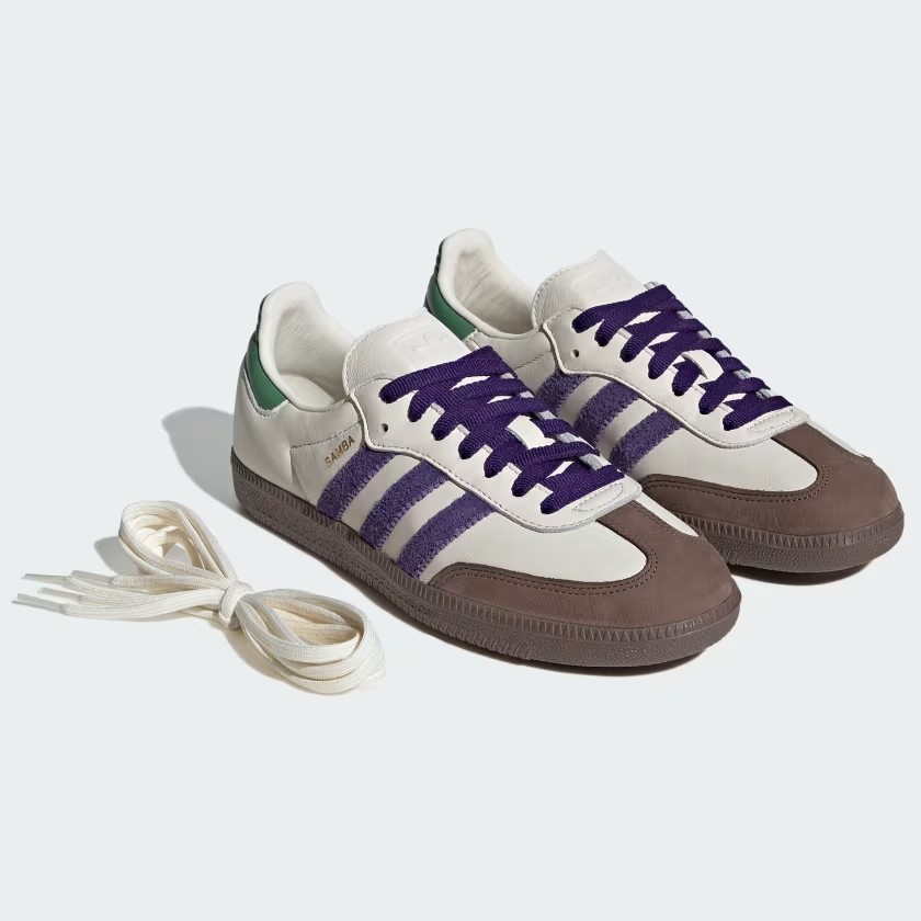 adidas Samba OG Off White Core Purple Green Brown (W)