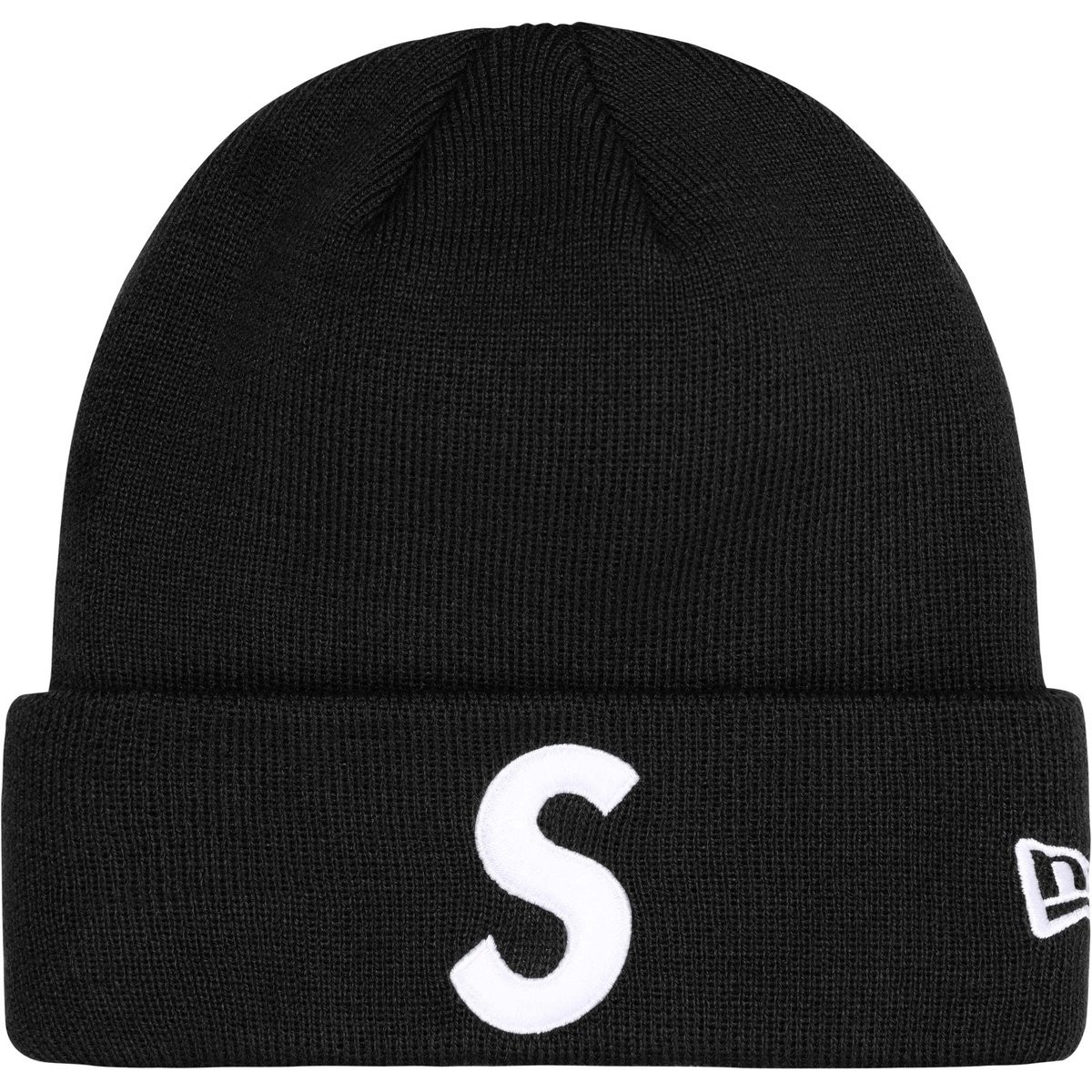 Supreme New Era S Logo Beanie Black