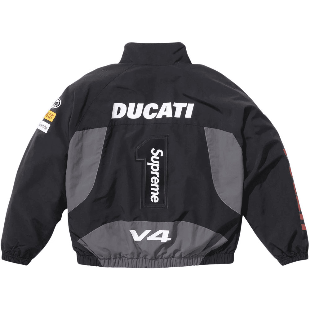 Supreme × Ducati Track Jacket  Black L Supreme Ducati Track Jacket Black Men's - SS24 - US