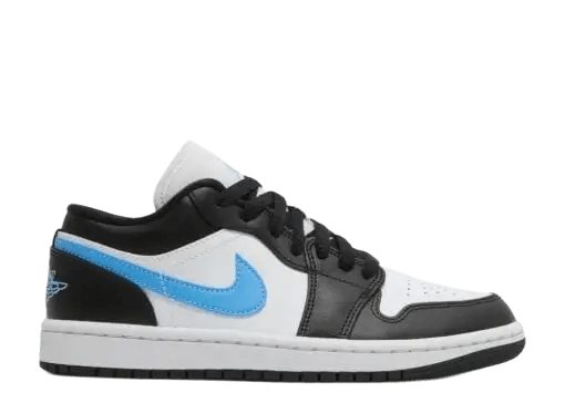 Jordan 1 Low Black University Blue White (W)