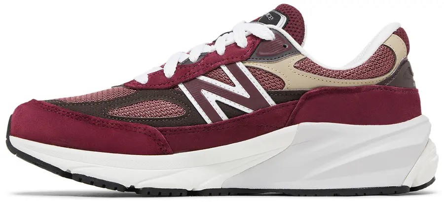 New Balance 990v6 MiUSA Teddy Santis Burgundy Tan