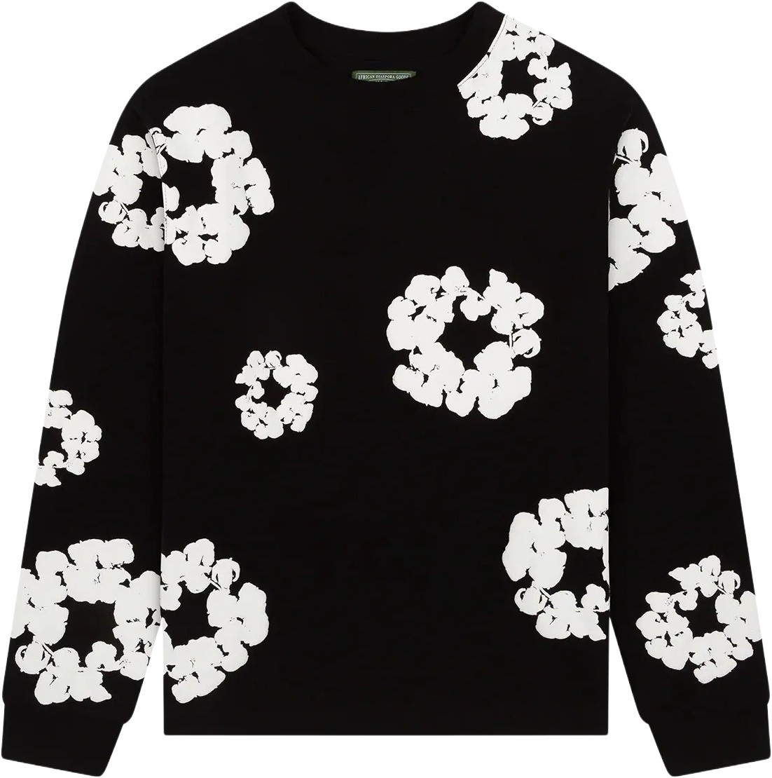 Denim Tears Cotton Wreath Long Sleeve Black