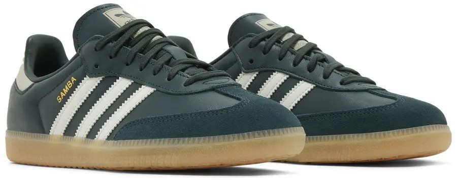 adidas Samba OG Mineral Green Off White Putty Grey (GS)