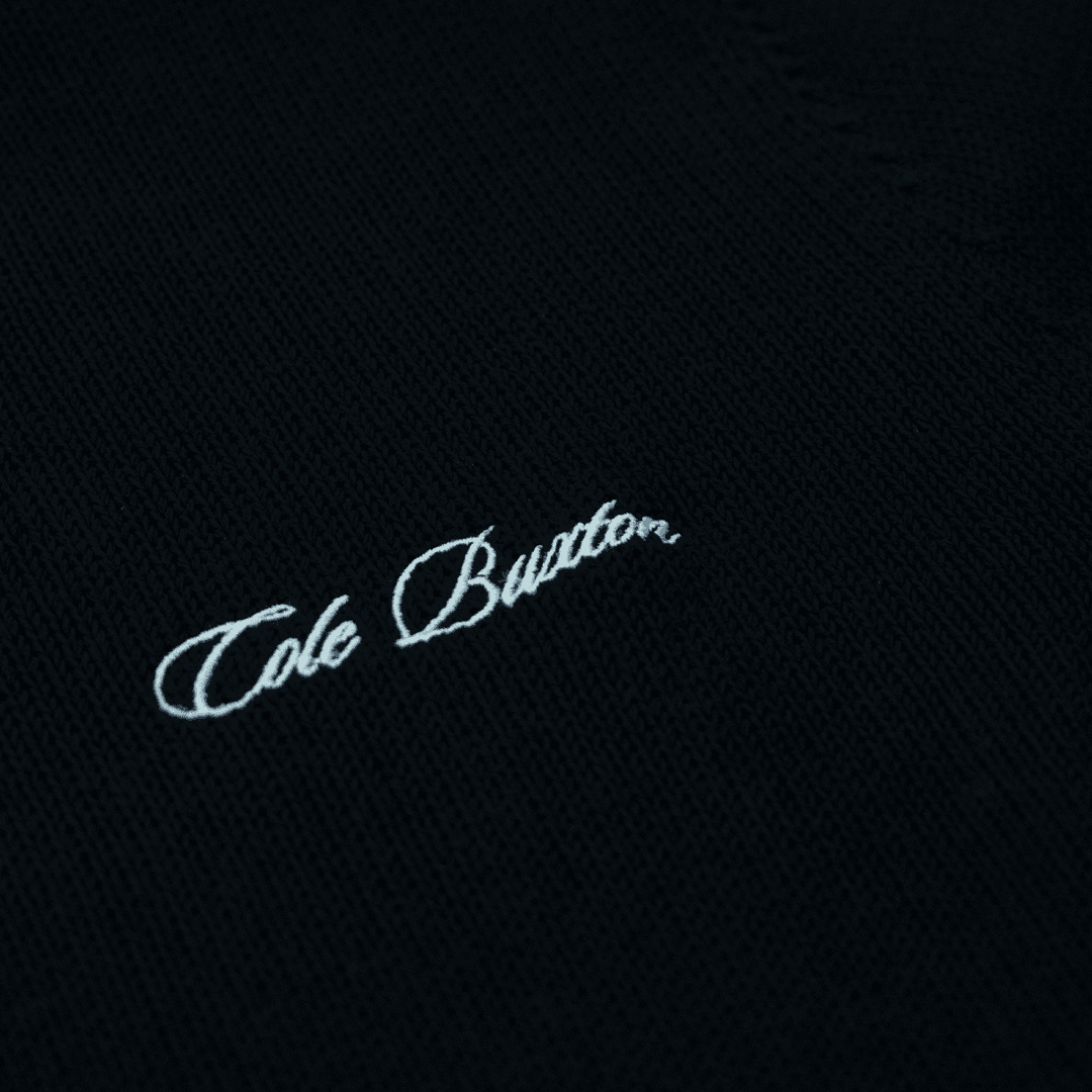 Cole Buxton Cotton Knit Black