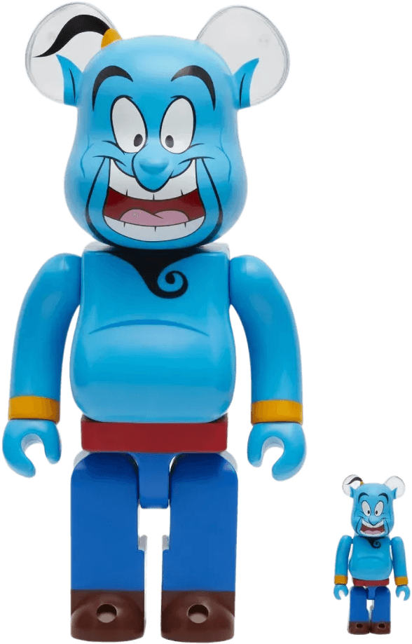 Bearbrick Disney Aladdin Genie 100% & 400% Set