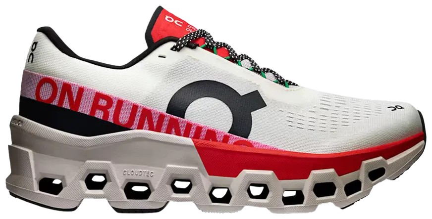 On Running Cloudmonster 2 Ivory Silver Red (Women's)