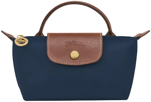 Longchamp Le Pliage Original XS Handbag Navy - Recycled canvas